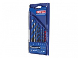 Faithfull Multi Construction Drill Set, 7 Piece £23.99